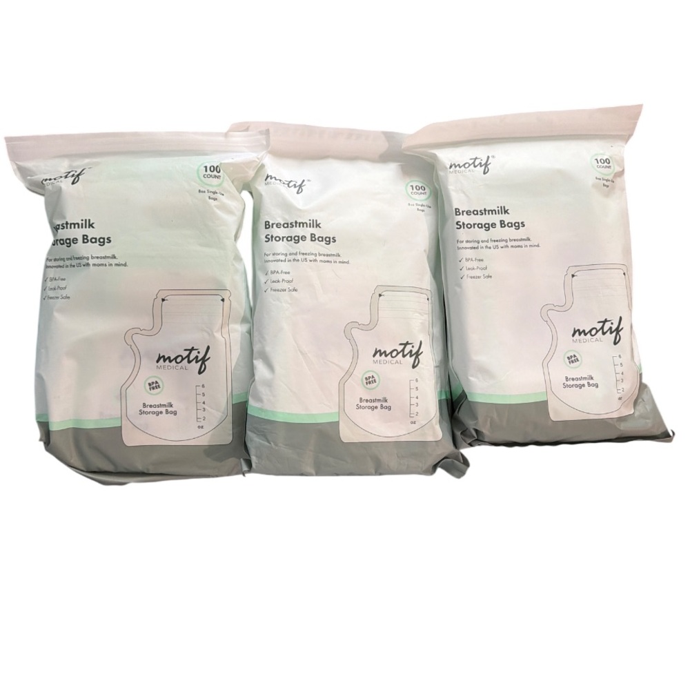 Motif Breastmilk Storage Bags - Gray
